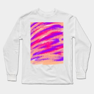 Purple Red watercolor art design Long Sleeve T-Shirt